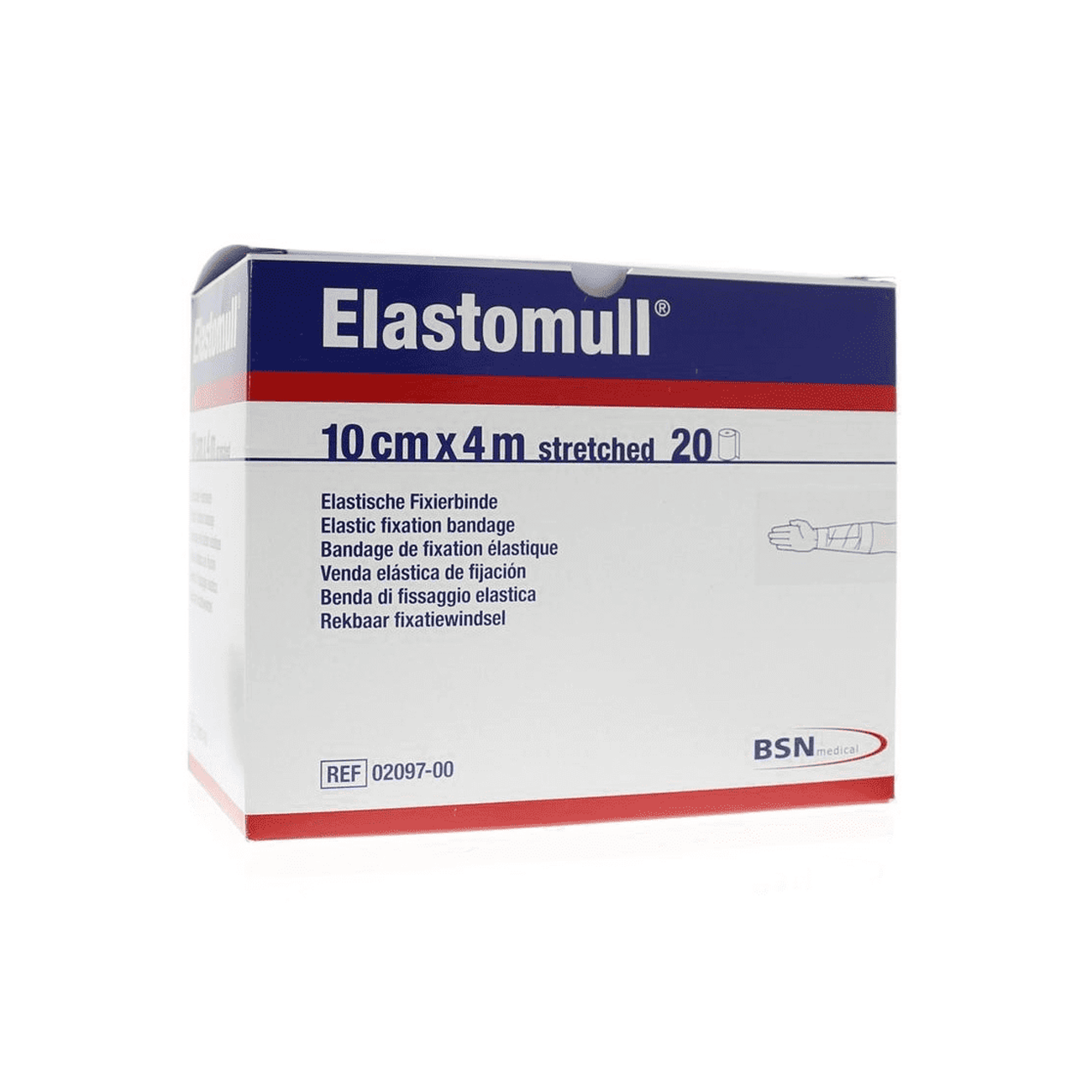 Elastomull 10 Cm X 4 M (20 Stück)
