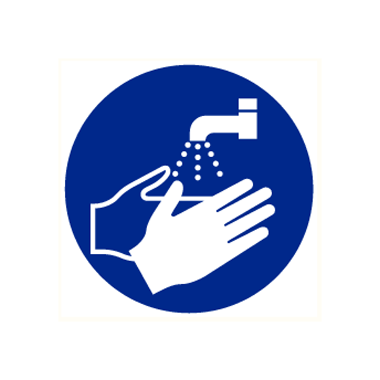 Aufkleber Piktogramm Hände Waschen