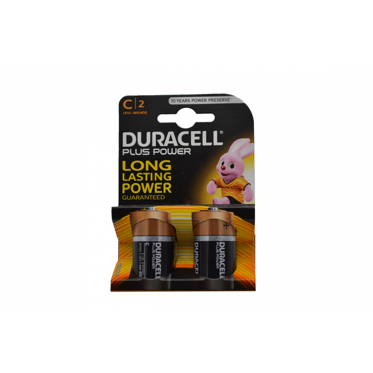 Duracell Plus C Alkaline Batterien LR14 (2 Stück)
