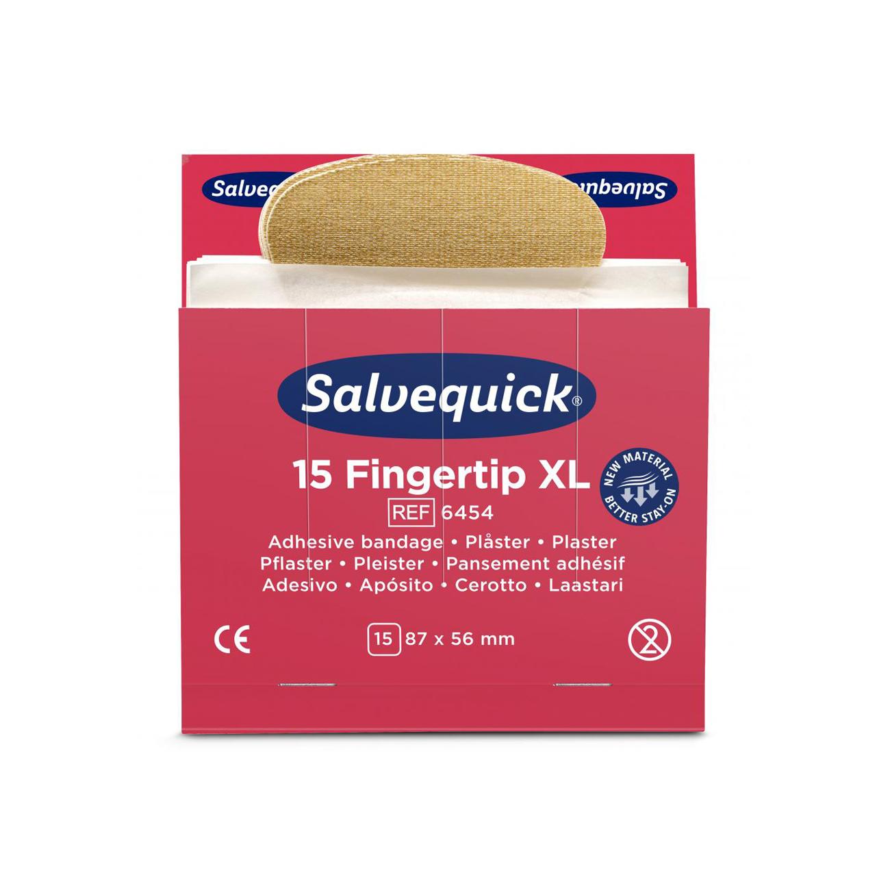 Salvequick Nachfüllung Elastische Fingerkuppenpflaster XL