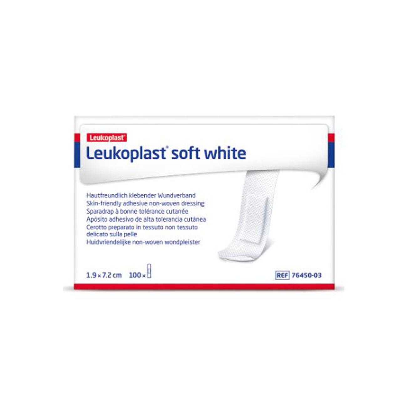 Leukoplast Soft White 1,9 X 7,2 Cm (100 Stück)