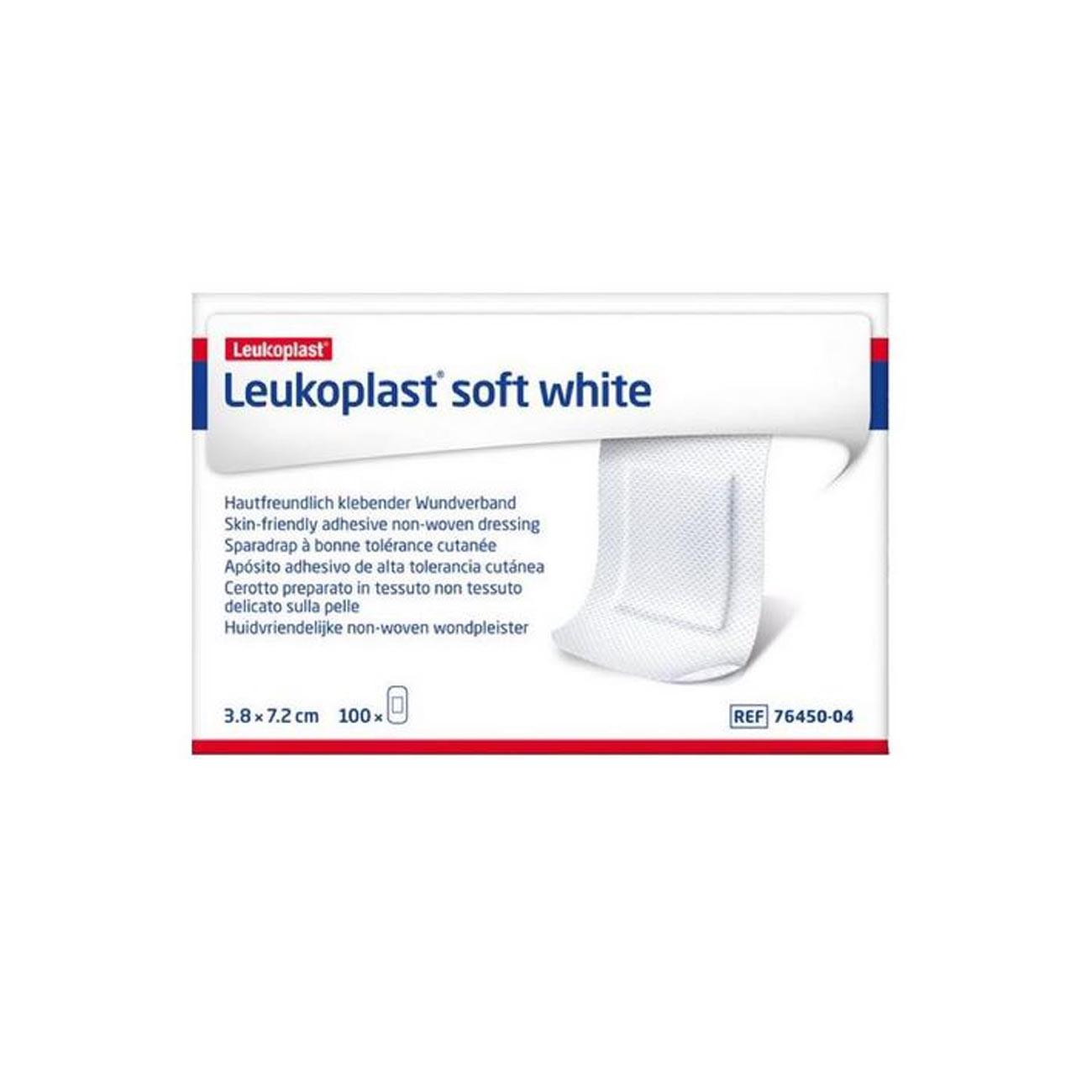 Leukoplast Soft White 3,8 X 7,2 Cm (100 Stück)