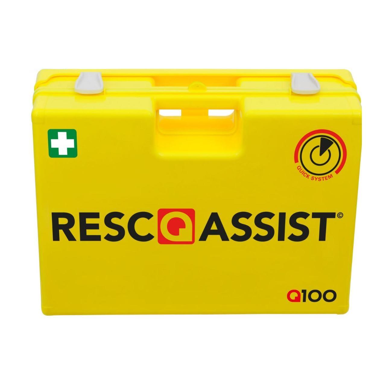 Verbandkoffer Q100 Resc-Q-Assist Gelb, Gefüllt