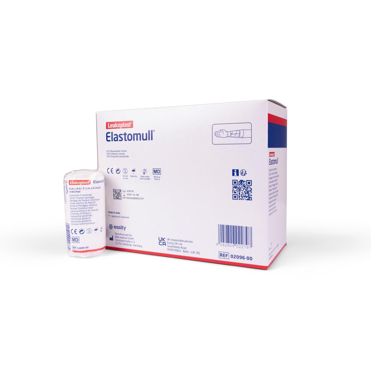 Elastomull 8 Cm X 4 M (20 Stück)