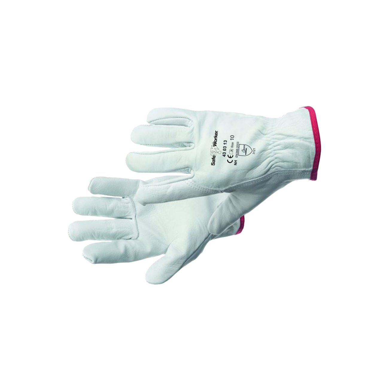 Safe Worker Fahrerhandschuh Aus Rindsleder Grau (Größe 9)