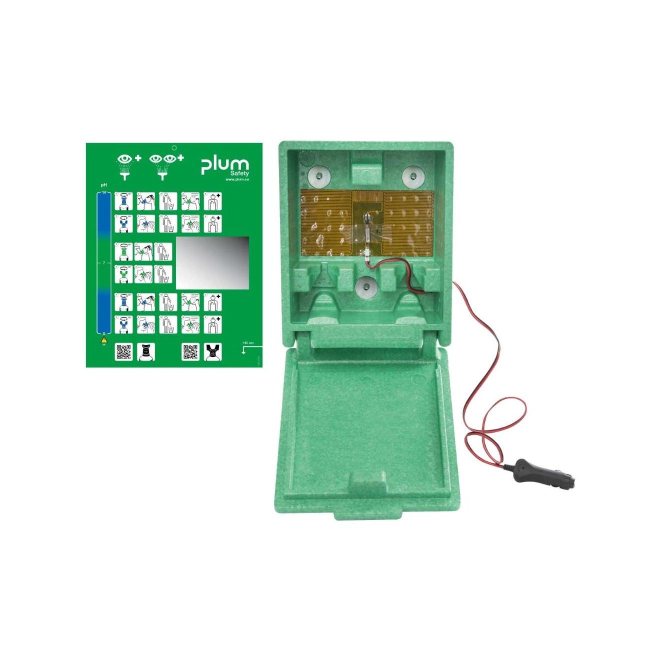 Plum Beheizte Augenspülstation Excl. 2 X 50 Ml Flaschen