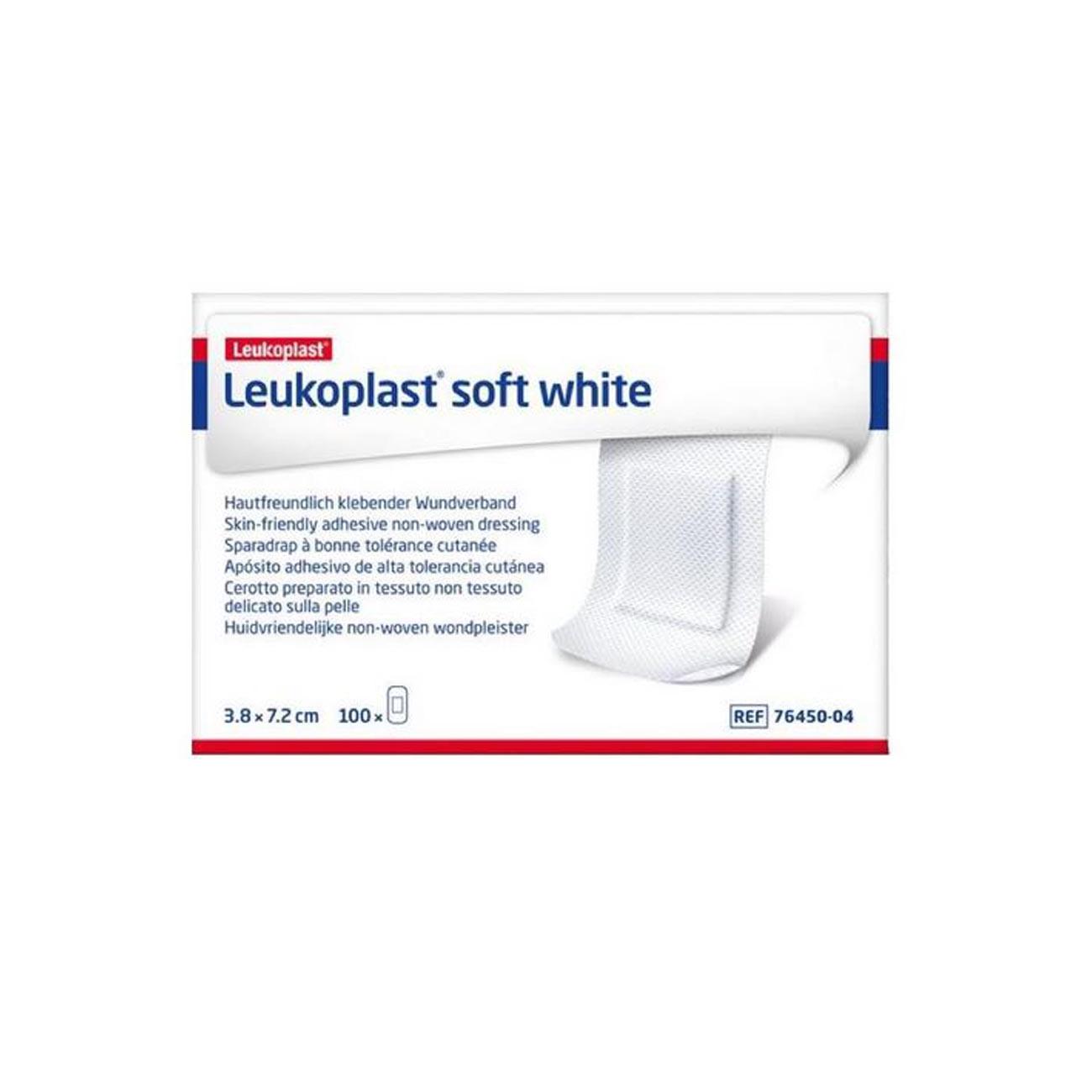 Leukoplast Soft Shite 3,8 X 7,2 Cm (100 Stück)