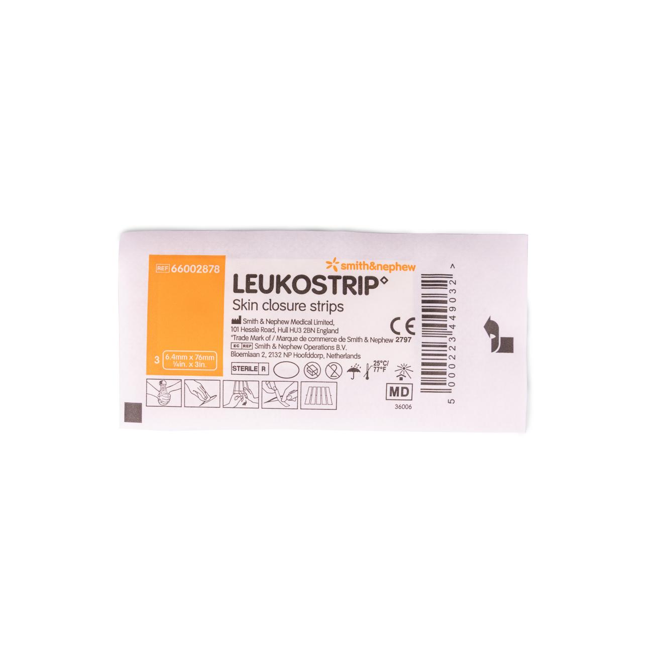 Leukostrip Wundnahtstreifen 6,4 X 76 Mm (3 Stück)