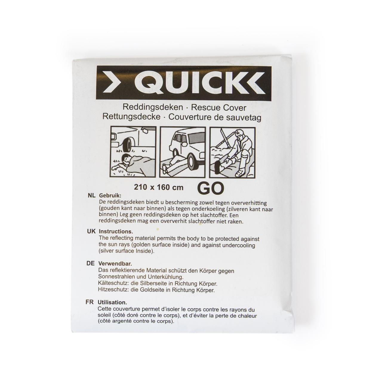 Quick Rettungsdecke 2,1 M × 1,6 M