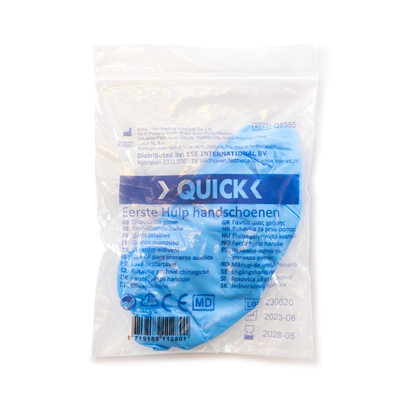 Quick Nitril-Einweghandschuhe (Größe L, Verpackt Pro Paar)